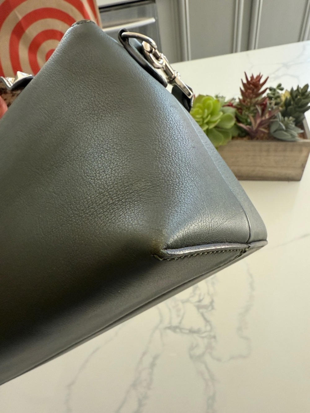 100% Authentic Fendi By The Way Leather Crossbody with Python-Trim Accent - Picture 4 of 11